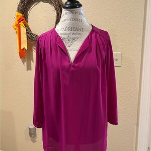 Pleione Magenta Blouse